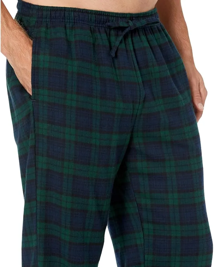 scotch_plaid_flannel_slee_2.webp L.L.Bean Sleepwear<Scotch Plaid Flannel Sleep Pants Black Watch Tartan