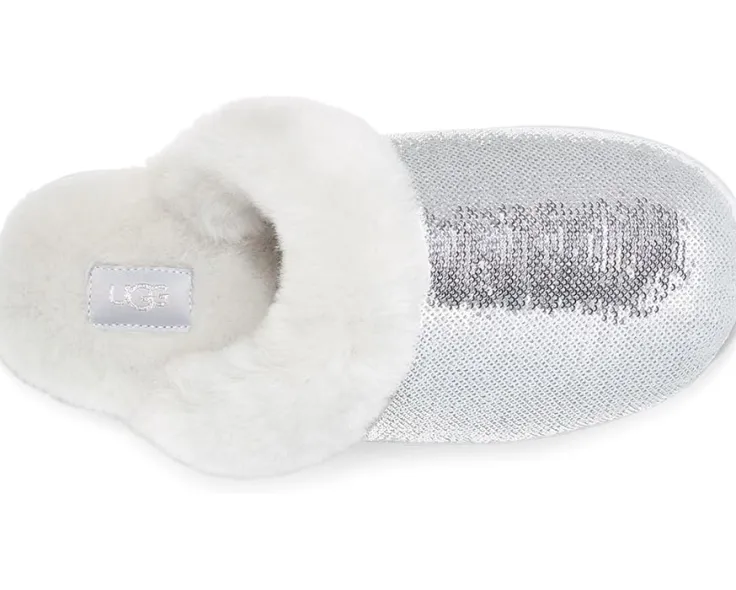 scuffette_ii_mirror_ball_1.webp UGG Slippers<Scuffette II Mirror Ball Silver