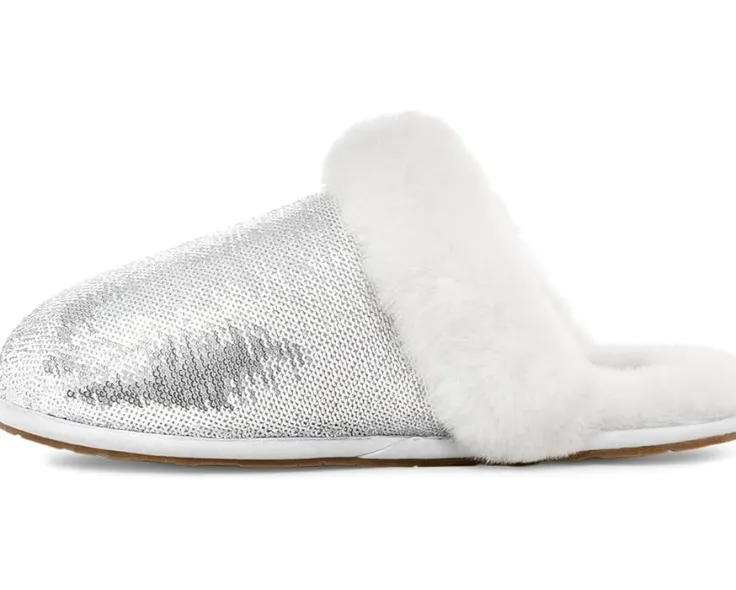 scuffette_ii_mirror_ball_3.webp UGG Slippers<Scuffette II Mirror Ball Silver