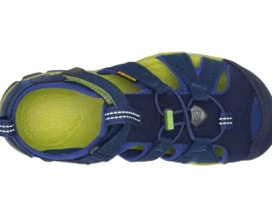 KEEN Kids Adaptive | Sandals<Seacamp II CNX (Toddler/Little Kid/Big Kid) Blue Depths/Chartreuse