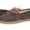Minnetonka Slippers<Sheepskin Hardsole Moc Grey