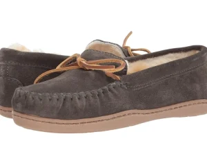 Minnetonka Slippers<Sheepskin Hardsole Moc Grey