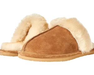 Minnetonka Slippers<Sheepskin Slide Golden Tan