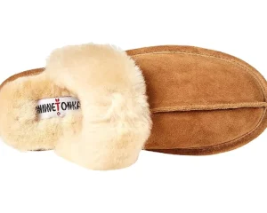 Minnetonka Slippers<Sheepskin Slide Golden Tan
