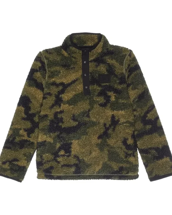 Under Armour Kids Coats & Jackets<Sherpa 1/4 Snap Pullover (Big Kid) Baroque Green