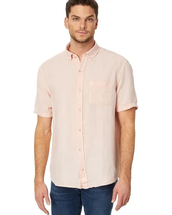 Johnston & Murphy Shirts & Tops<Short Sleeve Antique Dyed Shirt Melon