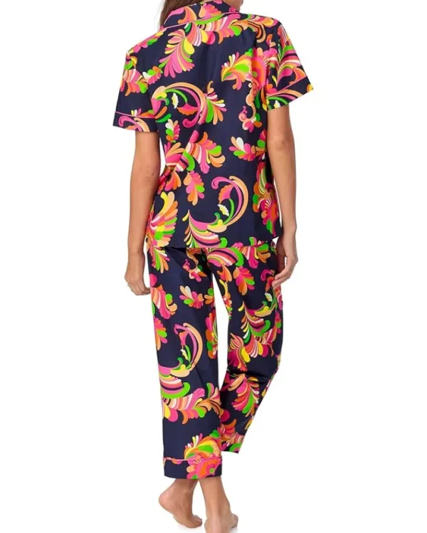 Bedhead PJs Sleepwear<Short Sleeve Cotton Woven Cropped Pajama Set Theodora