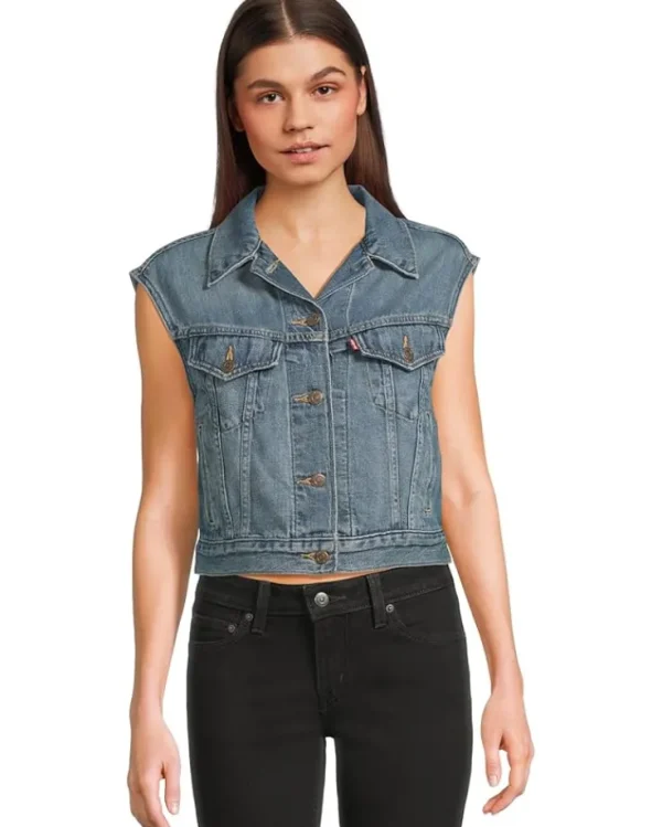 Levi's® Premium Coats & Outerwear<Shrunken 90s Vest Stop Flaxing