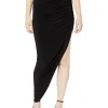 Norma Kamali Skirts<Side Drape Long Skirt Black