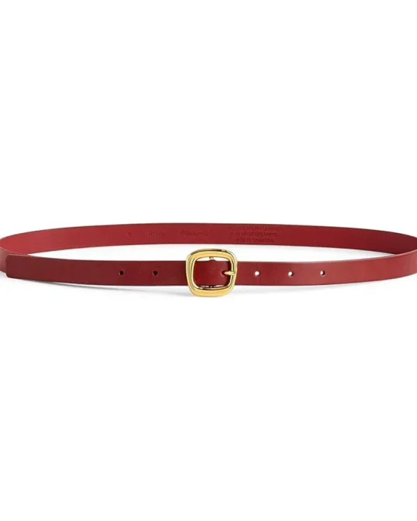Madewell Belts<Skinny Puffy Buckle Belt Bright Ember