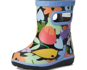 Bogs Kids Boots | Boots<Skipper II Overlap Flowers (Toddler) Black Multi