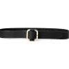 Lauren Ralph Lauren Belts<Slide Buckle Leather Belt Black