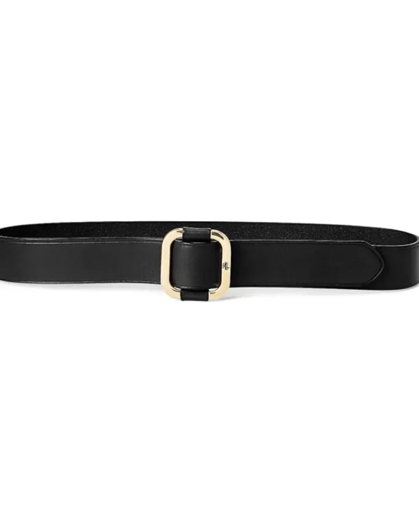 Lauren Ralph Lauren Belts<Slide Buckle Leather Belt Black