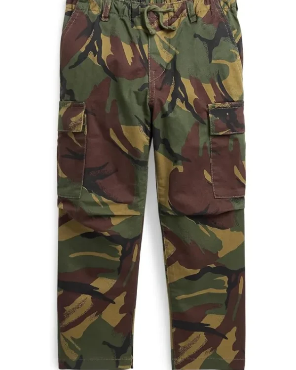 Polo Ralph Lauren Kids Pants<Slim Fit Camo Stretch Twill Cargo Pants British Elmwood Camo