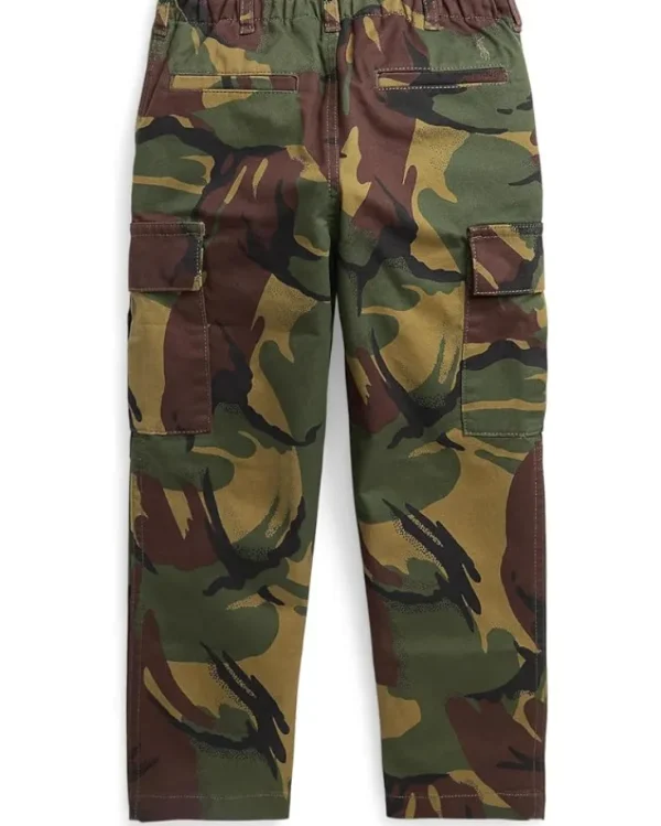 Polo Ralph Lauren Kids Pants<Slim Fit Camo Stretch Twill Cargo Pants British Elmwood Camo