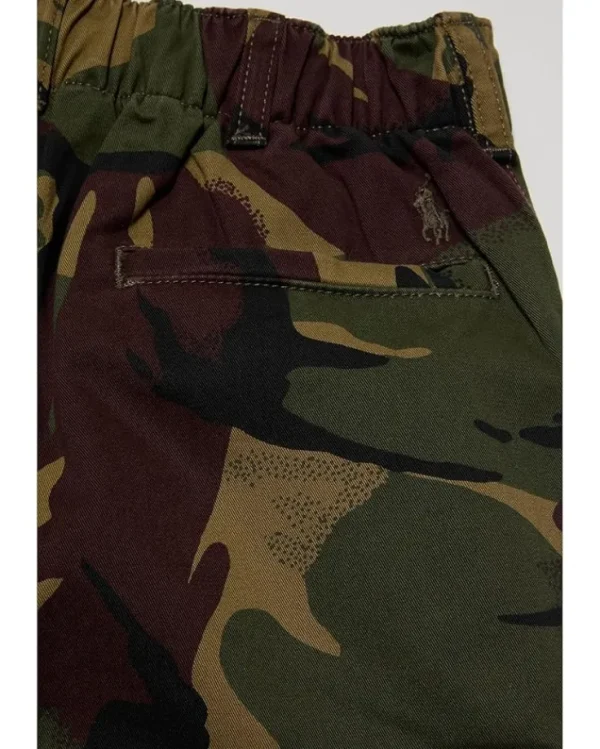 Polo Ralph Lauren Kids Pants<Slim Fit Camo Stretch Twill Cargo Pants British Elmwood Camo