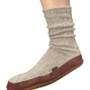 Acorn Slippers | Slippers<Slipper Sock Light Gray Ragg Wool