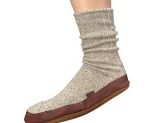 Acorn Slippers | Slippers<Slipper Sock Light Gray Ragg Wool
