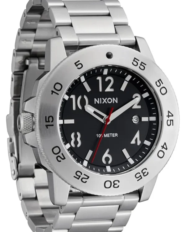 Nixon Watches<Smyth 44 Silver/Black