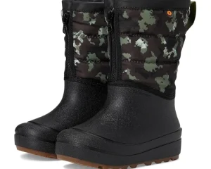 Bogs Kids Boots | Boots<Snow Shell Zip - Camo Texture (Toddler/Little Kid/Big Kid) Black Multi
