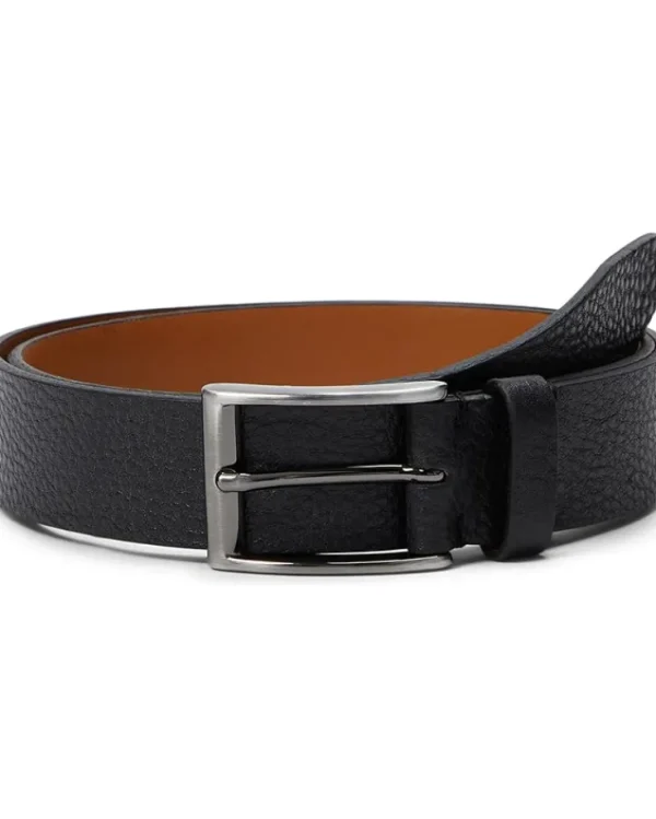 Johnston & Murphy Belts<Soft Pebble Belt Black