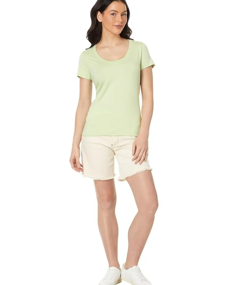 soft_stretch_supima_tee_s_3.webp L.L.Bean Shirts & Tops<Soft Stretch Supima Tee Scoopneck Short-Sleeve Light Moss