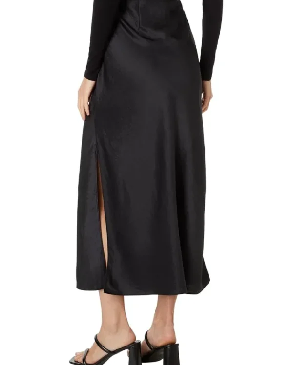 Madewell Skirts<Solana Maxi - Debs Drapey Satin True Black