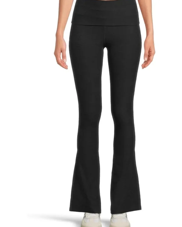Beyond Yoga Pants<Spacedye Foldover Pants Darkest Night