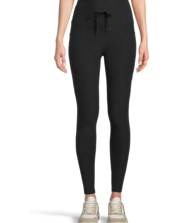 Beyond Yoga Pants<Spacedye Go Pocket Midi Legging Darkest Night