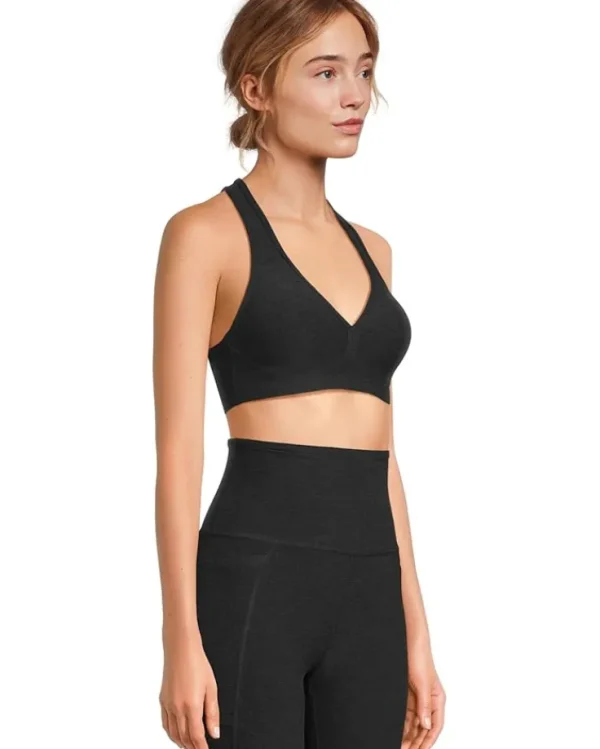 Beyond Yoga Activewear<Spacedye Lift Your Spirits Bra Birch Heather