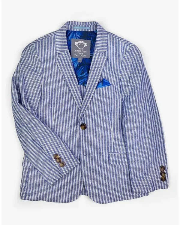 Appaman Kids Coats & Jackets<Sports Jacket (Toddler/Little Kid/Big Kid) Cabana Stripe