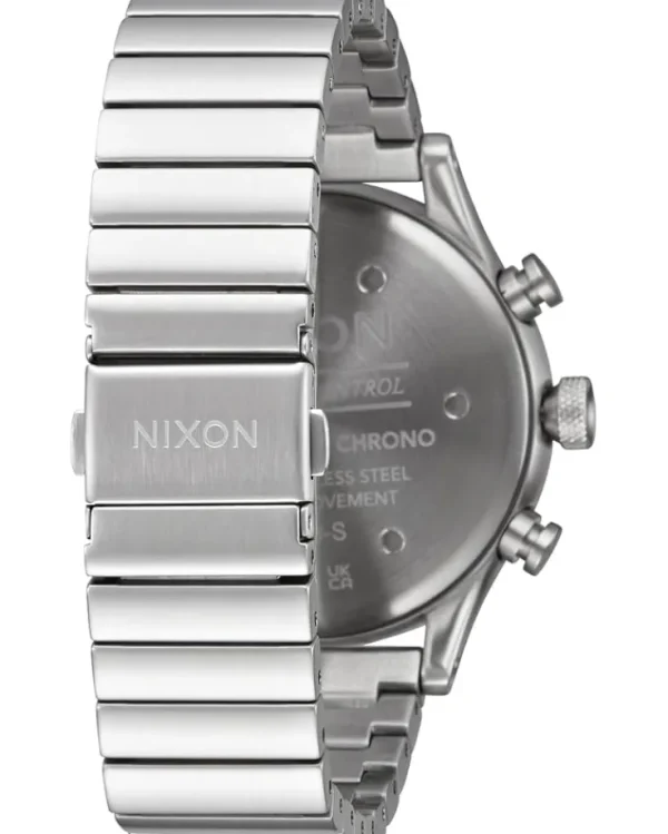 Nixon Watches<Station Chrono Silver/Indigo