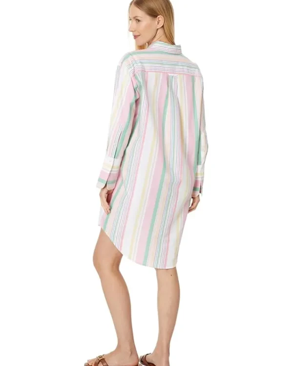 Tommy Hilfiger Dresses<Stripe Patchwork Shirt Dress Peony Combo