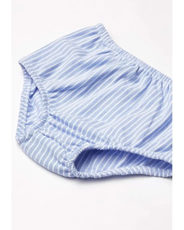 striped_knit_oxford_dress_3.webp Polo Ralph Lauren Kids Dresses<Striped Knit Oxford Dress (Infant) Harbor Island Blue/White