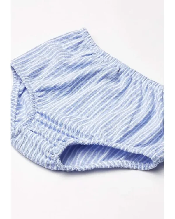 Polo Ralph Lauren Kids Dresses<Striped Knit Oxford Dress (Infant) Harbor Island Blue/White