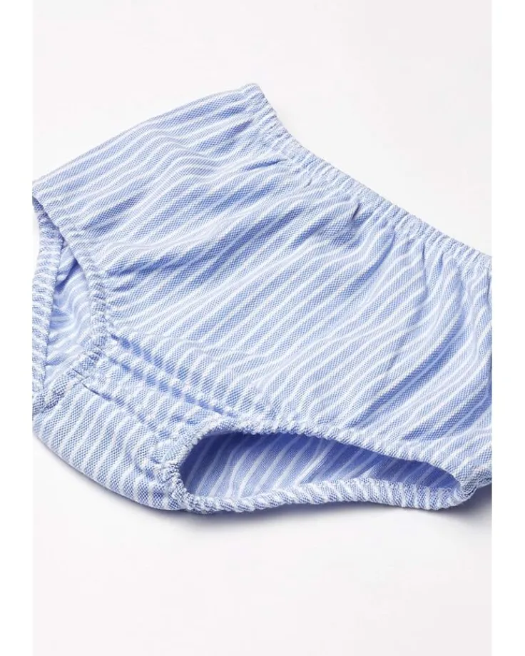 striped_knit_oxford_dress_4.webp Polo Ralph Lauren Kids Dresses<Striped Knit Oxford Dress (Infant) Harbor Island Blue/White