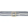 Lauren Ralph Lauren Belts<Striped Woven Wide Belt Refined Navy/Sft White/Lrn Tan