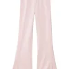 adidas Kids Pants<3-Stripes Flare Leg Pants Sandy Pink