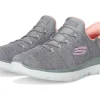 SKECHERS Comfort | Sneakers & Athletic<Summits Everyday Set Hands Free Slip-INS Grey Coral