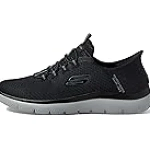 SKECHERS Wide | Adaptive<Summits High Range Hands Free Slip-Ins Black/Charcoal
