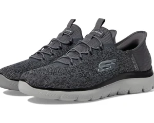 SKECHERS Wide<Summits Key Pace Hands Free Slip-In Charcoal/Black