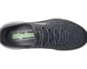 SKECHERS Wide<Summits Key Pace Hands Free Slip-In Charcoal/Black