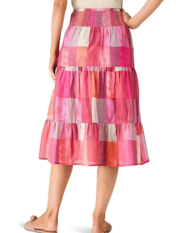NIC+ZOE Skirts<Sunset Plaid Skirt Pink Multi