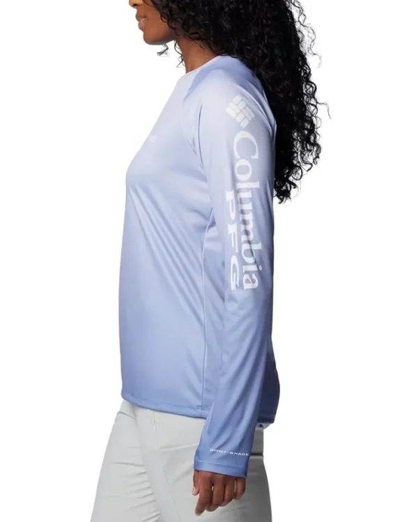 Columbia Plus Size<Super Tidal Tee™ Long Sleeve Gulf Stream Basic Gradient