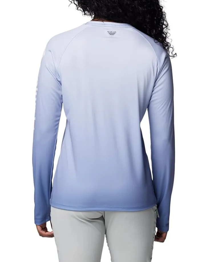 super_tidal_tee_long_slee_2.webp Columbia Plus Size<Super Tidal Tee™ Long Sleeve Gulf Stream Basic Gradient