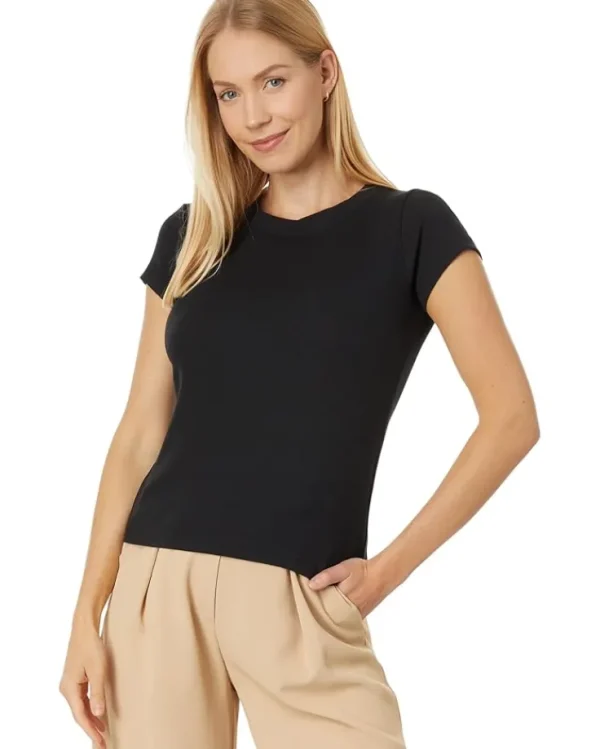 Madewell Shirts & Tops<Supima® Rib Tee True Black