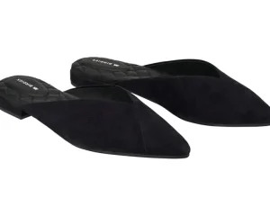 Birdies Mules<Swan Suede Mule Black