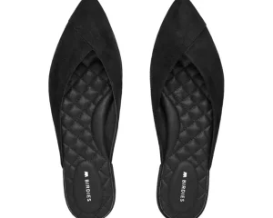 Birdies Mules<Swan Suede Mule Black