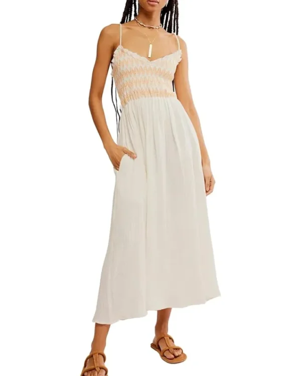 Free People Dresses<Sweet Nothings Midi-Solid Marshmellow