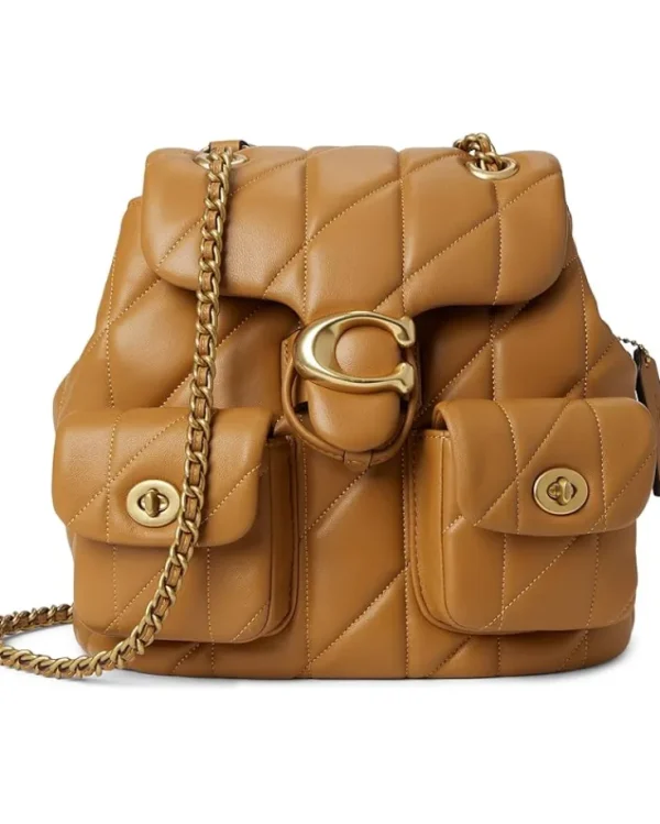 COACH Backpacks<Tabby Backpack with Quilting Honey Brown